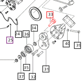 Mahindra Tractor Idler Shaft 006009748F1 Mahindra Direct Parts