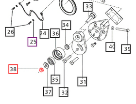 Mahindra Tractor Flanged Nut 006009751F1 Mahindra Direct Parts