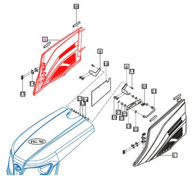 Mahindra Tractor RH Right Side Engine Cover Panel 11206115100MR Mahindra Direct Parts