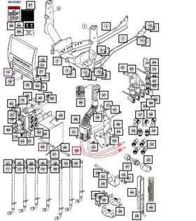 Mahindra Tractor ALO Loader Cable 59000190ALO Mahindra