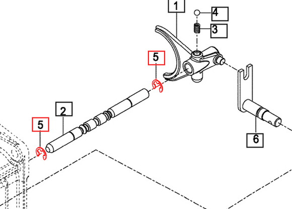 Mahindra Tractor E-ring V7081400100 Mahindra Direct Parts