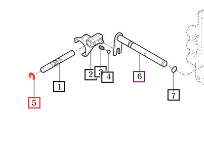 Mahindra Tractor E-ring V7081400100 Mahindra Direct Parts