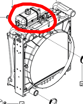 Mahindra Tractor Coolant Tank Reservoir 008014568U91 Mahindra Direct Parts