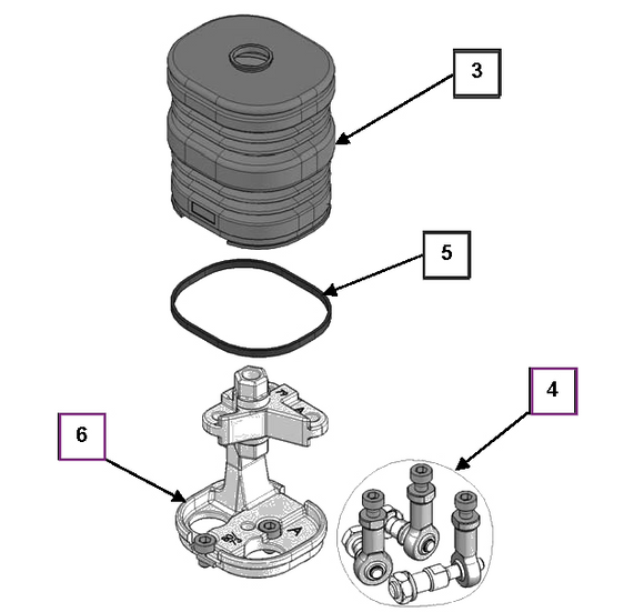 Mahindra Tractor Loader Joystick Repair Kit KMW14083067 Mahindra Direct Parts