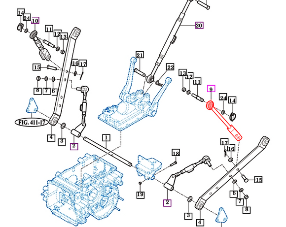 Mahindra Tractor Lift Rod Left Hand LH 11105208400 Mahindra Direct Parts