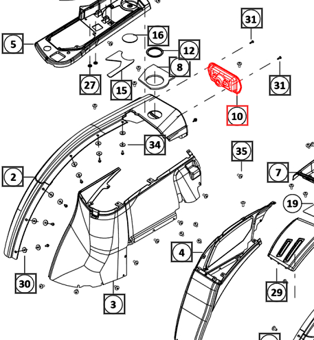 Mahindra Tractor Fender Foam Right Hand RH 008901394N01 Mahindra Direct Parts