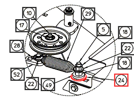 Mahindra Tractor Mower Flat Washer, 5/8 .687 X 1.75 X .115 AME008180 Mahindra Direct Parts