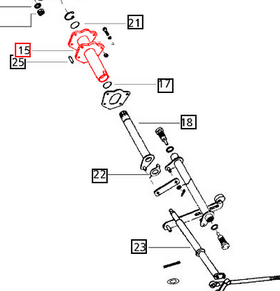 Mahindra Tractor Bracket Control Lever 001231284R2 Mahindra Direct Parts