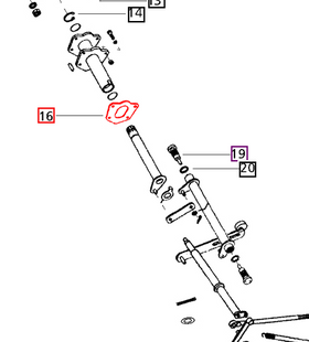 Mahindra Tractor Gasket - Control Lever Bracket 003044392R2 Mahindra Direct Parts
