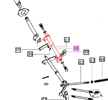 Mahindra Tractor Position Control Tube 000050829D01 Mahindra Direct Parts