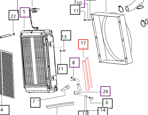 Mahindra Tractor Foam Sealing 007535510C1 Mahindra Direct Parts
