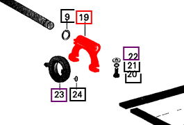 Mahindra Tractor Fork - Clutch Release 001121813R1 Mahindra Direct Parts
