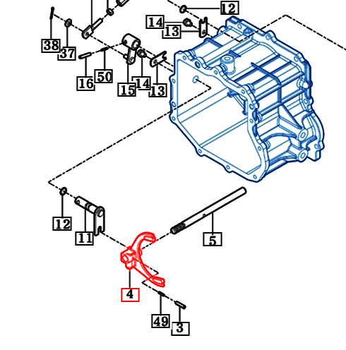 Mahindra Tractor Fork - Main 2-R 11502350020M Mahindra Direct Parts