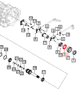 Mahindra Tractor Bearing Pto Clutch 006509742U1 Mahindra Direct Parts