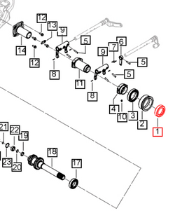 Mahindra Tractor Main PTO Thrust Clutch Sleeve 006515458U1 Mahindra Direct Parts