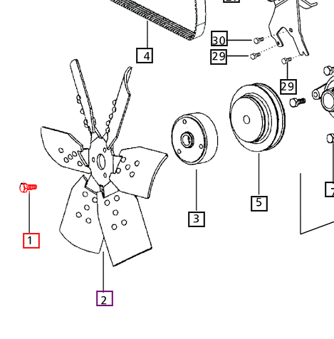 Mahindra Tractor Bolt Flanged Hex Head M8x1.25x50 000020255E05 Mahindra Direct Parts