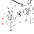 Mahindra Tractor Bolt Flanged Hex Head M8x1.25x50 000020255E05 Mahindra Direct Parts