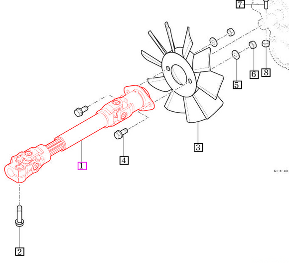 Mahindra Tractor Input Shaft Assembly 11102012001GB Mahindra Direct Parts