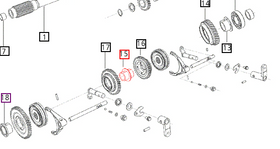 Mahindra Tractor Bushing Guide- - 2nd and 3rd Driven Gear 006506647D1 Mahindra Direct Parts
