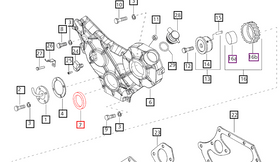 Mahindra Tractor Oil Seal - Crankcase Cover Front 006002829A1 Mahindra Direct Parts