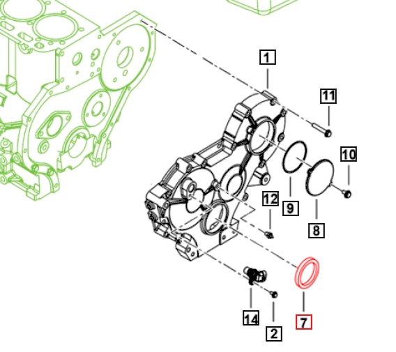 Mahindra Roxor Oil Seal - Crankcase Cover Front 006002829A1 Mahindra Direct Parts