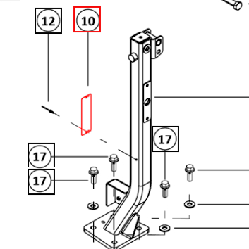 Mahindra Tractor Plate - Serial Number on ROPS H07657821K01 Mahindra Direct Parts