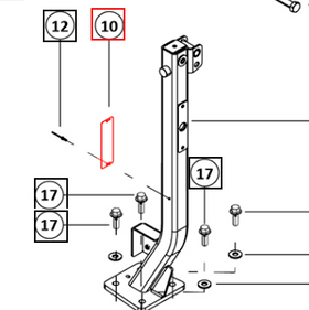 Mahindra Tractor Plate - Serial Number on ROPS H07657821K01 Mahindra Direct Parts