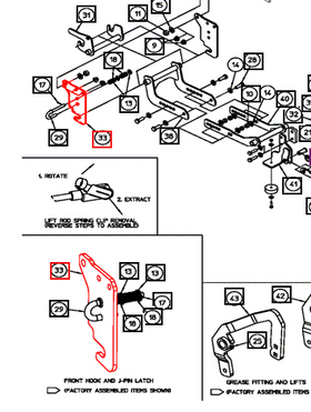 Mahindra Tractor Mower Front Mount Hanger Plate AME451788 Mahindra Direct Parts