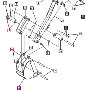 Mahindra Tractor Lock Nut .25-20 KMW05461041 Mahindra Direct Parts