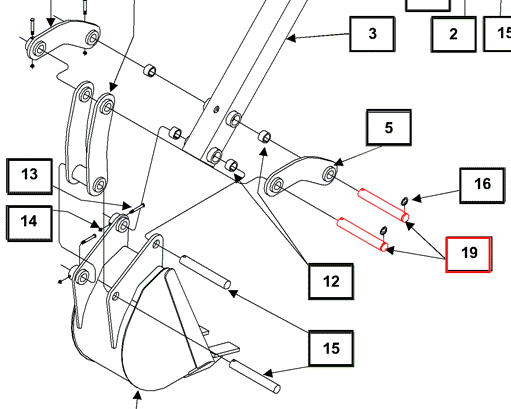 Mahindra Tractor Backhoe Pin 100x7.625 KMW05509764 Mahindra Direct Parts
