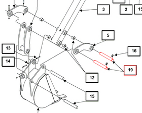 Mahindra Tractor Backhoe Pin 100x7.625 KMW05509764 Mahindra Direct Parts