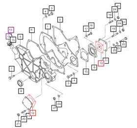 Mahindra Tractor Gasket - Oil Pump Cover 006053083N01 Mahindra Direct Parts