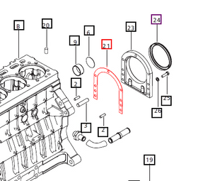 Mahindra Tractor Gasket - Rear Oil Seal Retainer 000708907R1 Mahindra Direct Parts