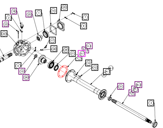 Mahindra Tractor Rotary Tiller Support Flange Gasket CKSG02000060N-FM Mahindra Direct Parts