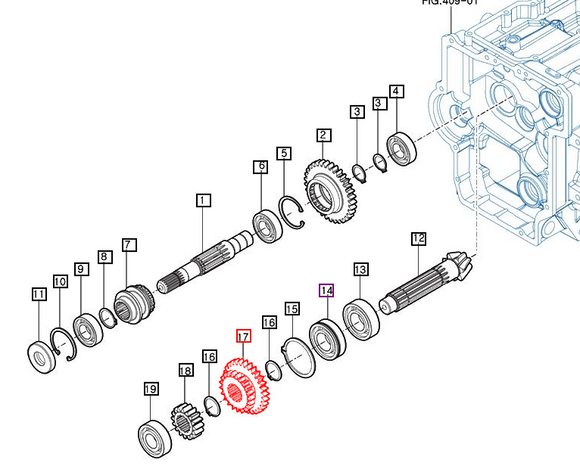 Mahindra Tractor Gear - Spur 21T-29T 11612411010 Mahindra Direct Parts
