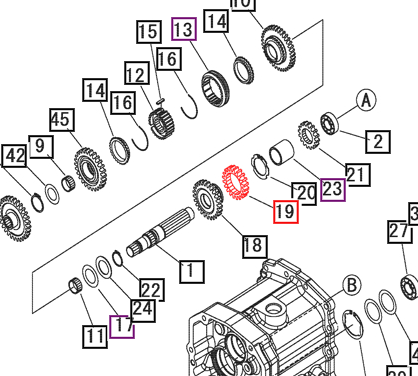 Mahindra Tractor Gear 20T 10441229000 Mahindra Direct Parts