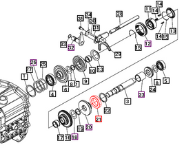 Mahindra Tractor Gear 20T 10441229000 Mahindra Direct Parts
