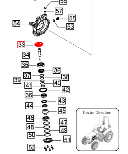Mahindra Tractor Gear - Front Hub 19T 006515790V1 Mahindra Direct Parts