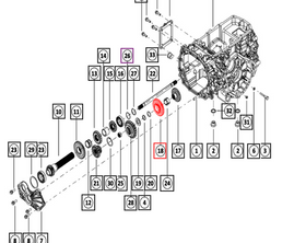 Mahindra Tractor Gear - Low Driven 31T 006522646N01 Mahindra Direct Parts