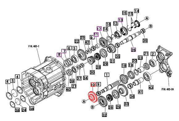 Mahindra Tractor Transmission Gear - 35T 19481422000 Mahindra Direct Parts