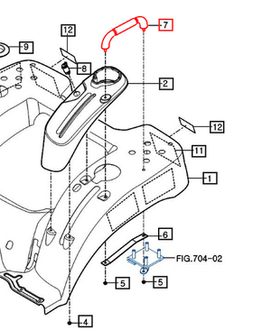 Mahindra Tractor Fender Hand Grip 14726071101 Mahindra Direct Parts