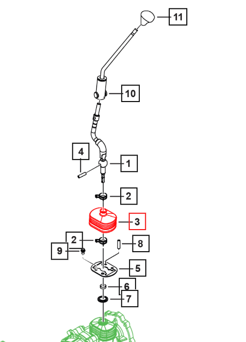 Mahindra Roxor Shift Lever Boot 0703BD0940N Mahindra Direct Parts