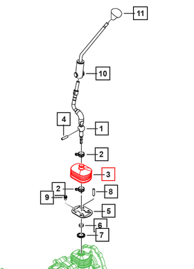 Mahindra Roxor Shift Lever Boot 0703BD0940N Mahindra Direct Parts