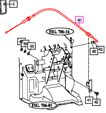 Mahindra Tractor Throttle Cable 570 12658302200 Mahindra Direct Parts