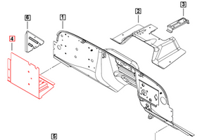 Mahindra Roxor Gusset - Side Panel Dash 0101BAN03110N Mahindra Direct Parts