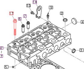 Mahindra Tractor Head Bolt E550003452 Mahindra Direct Parts