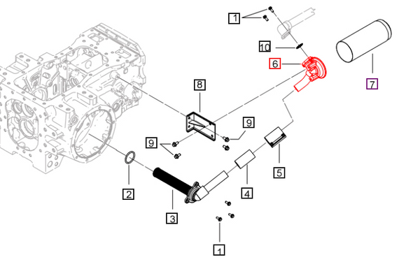 Mahindra Tractor Hydraulic Filter Head 007213327V11 Mahindra Direct Parts