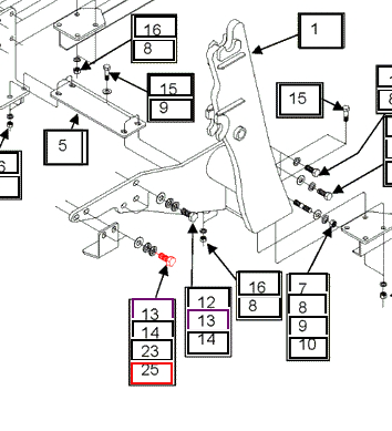 Mahindra Tractor Loader Hex Head Cap Screw 18x2.5x50mm KMW05692197 Mahindra Direct Parts