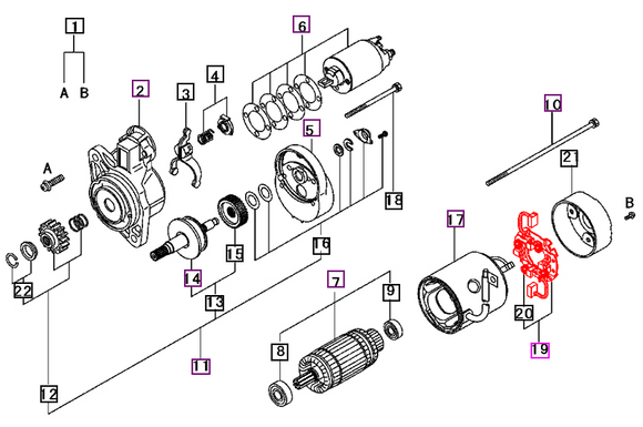 Mahindra Tractor Starter Holder M649T04471 Mahindra Direct Parts