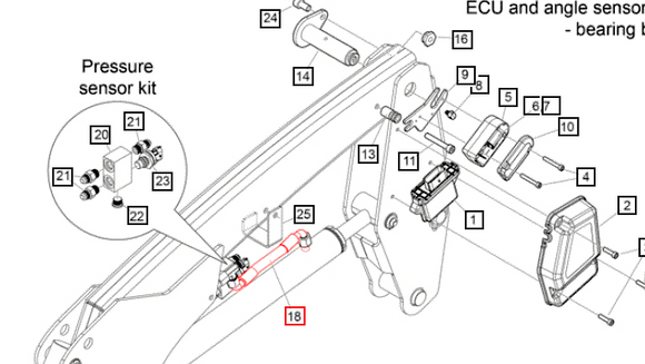 Mahindra Tractor Loader Hydraulic Hose 140 60088718ALO Mahindra Direct Parts